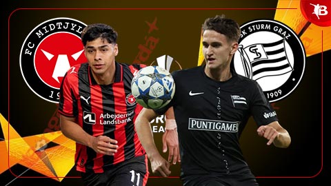  Nhận định bóng đá Midtjylland vs Sturm Graz, 23h45 ngày 24/9: Kỳ phùng địch thủ